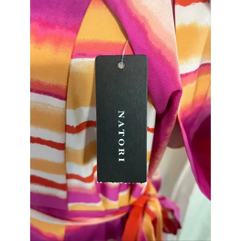 Natori womens Nikko Wrap,Pink Sz Small NWT - Picture 11 of 13